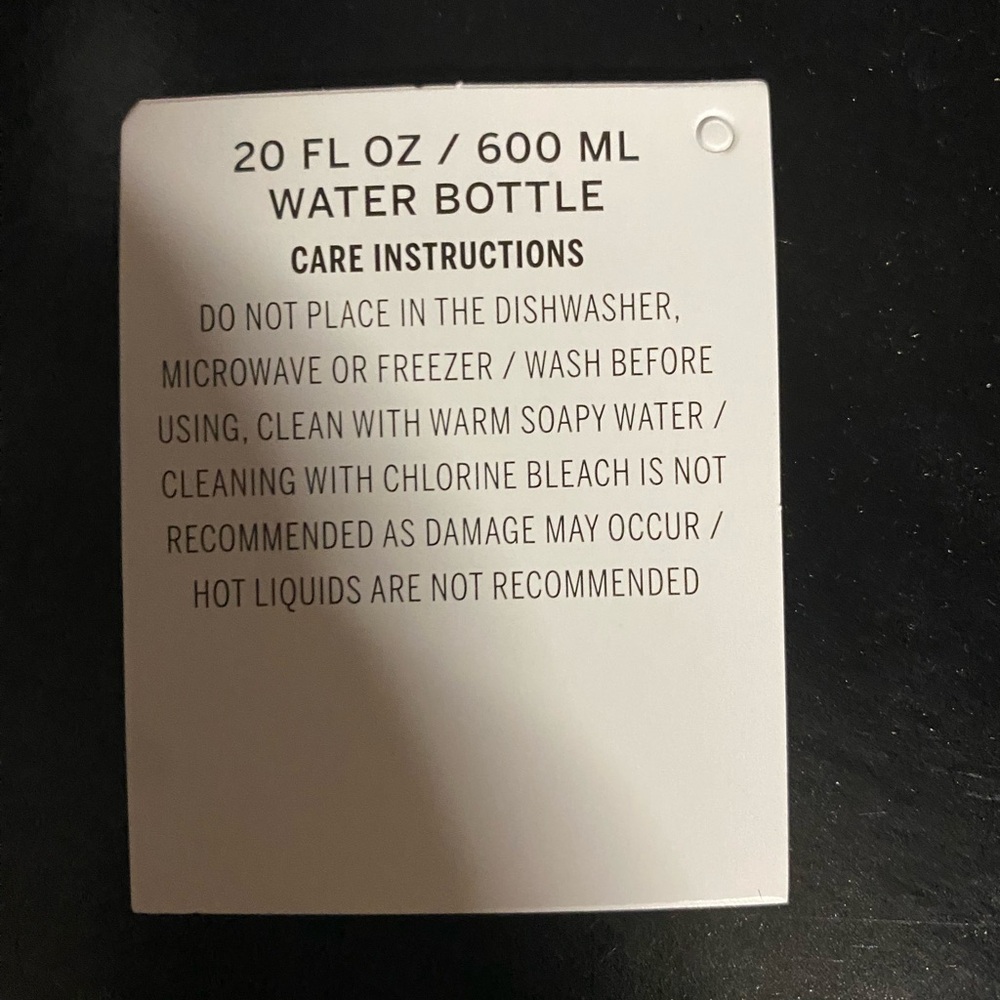 Victoria's Secret Pink Glass Water Bottle Blue - Picture 8 of 9